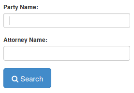 New UI for party and attorney search